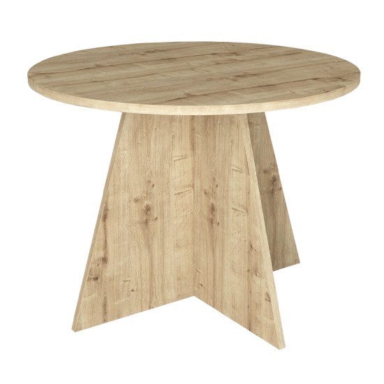 Τραπέζι Tailor  χρώμα sapphire oak Ø100x75,7εκ.