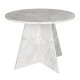 Τραπέζι Tailor  χρώμα λευκό εφέ μαρμάρου Ø100x75,7εκ.
