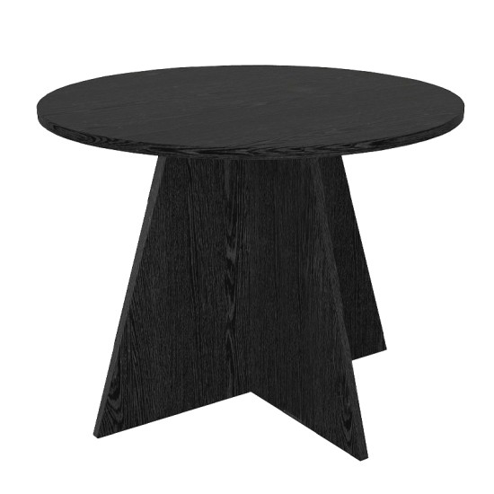 Τραπέζι Tailor  χρώμα sencron black Ø100x75,7εκ.