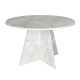 Τραπέζι Tailor  χρώμα λευκό εφέ μαρμάρου Ø120x75,7εκ.