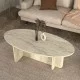 Τραπεζάκι σαλονιού Ravey  χρώμα travertine 120x60x39,8εκ.