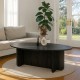 Τραπεζάκι σαλονιού Ravey  χρώμα sencron black 120x60x39,6εκ.