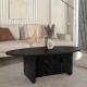 Τραπεζάκι σαλονιού Ravey  χρώμα sencron black 120x60x39,6εκ.