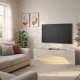 Έπιπλο τηλεόρασης Mara  με LED χρώμα travertine 150x31,4x40εκ.