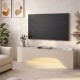 Έπιπλο τηλεόρασης Mara  με LED χρώμα sandstone 150x31,4x40εκ.