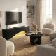 Τραπεζάκι σαλονιού Mara  χρώμα sencron black Ø75x36,8εκ.