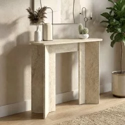 Κονσόλα Mara  χρώμα travertine 90x29,6x91,8εκ.