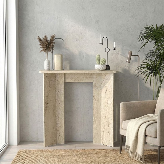 Κονσόλα Mara  χρώμα travertine 90x29,6x91,8εκ.