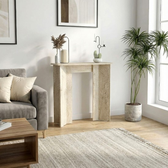 Κονσόλα Mara  χρώμα travertine 90x29,6x91,8εκ.