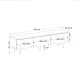 Έπιπλο τηλεόρασης Bono  χρώμα λευκό - sepet oak 150x32,3x42,1εκ.