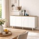 Μπουφές Bono  χρώμα λευκό - sepet oak 150x45x74,6εκ.