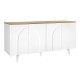 Μπουφές Bono  χρώμα λευκό - sepet oak 150x45x74,6εκ.