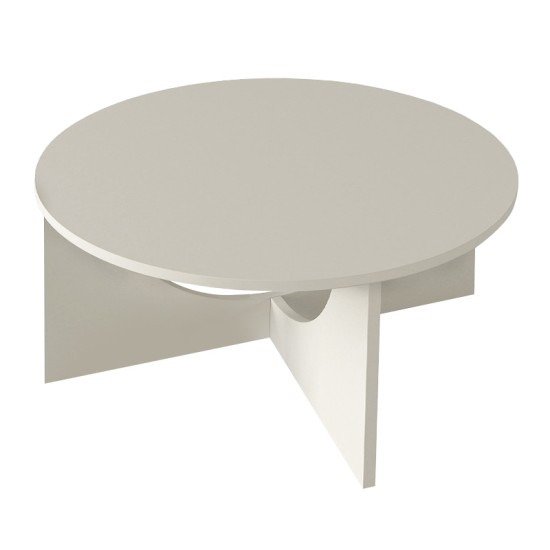 Τραπεζάκι σαλονιού Lemmar  χρώμα sandstone Ø75x36,8εκ.