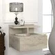 Κομοδίνο επιτοίχιο Mislina  χρώμα travertine 40x33,2x32εκ.