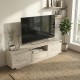 Έπιπλο τηλεόρασης Lumbera  χρώμα travertine 160x29,5x42εκ.