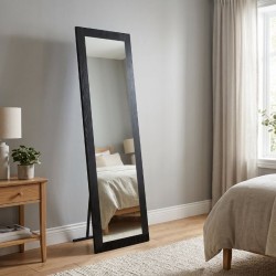 Καθρέπτης δαπέδου - τοίχου Lalu Μegapap χρώμα sencron black 40x150εκ.