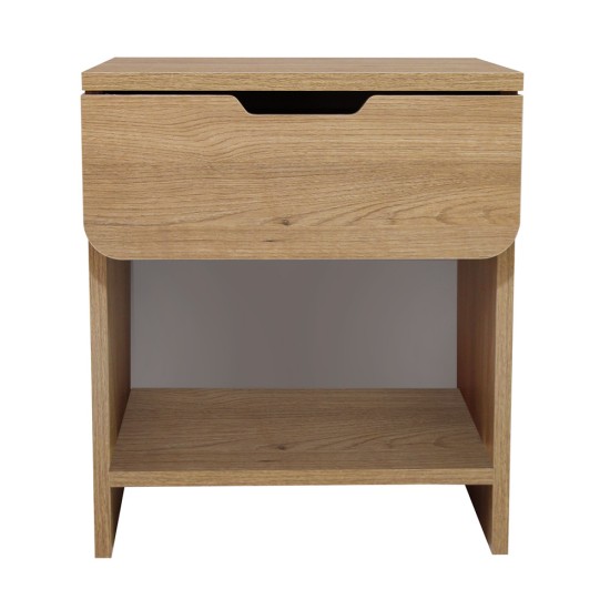 Κομοδίνο Mida  χρώμα sepet oak 45x40x52εκ.