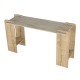 Κονσόλα Mendoza  χρώμα sapphire oak - travertine 130,8x35x76,8εκ.