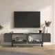 Έπιπλο τηλεόρασης Orontes  χρώμα ανθρακί 180x29,6x50εκ.