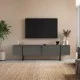 Έπιπλο τηλεόρασης Orontes  χρώμα ανθρακί 180x29,6x50εκ.