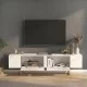 Έπιπλο τηλεόρασης Orontes  χρώμα λευκό - χρυσό 180x29,6x50εκ.