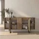 Μπουφές Orontes  χρώμα καρυδί 160x35,2x80εκ.
