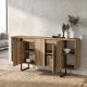 Μπουφές Orontes  χρώμα καρυδί 160x35,2x80εκ.
