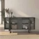 Μπουφές Orontes  χρώμα ανθρακί 160x35,2x80εκ.
