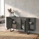 Μπουφές Orontes  χρώμα ανθρακί 160x35,2x80εκ.