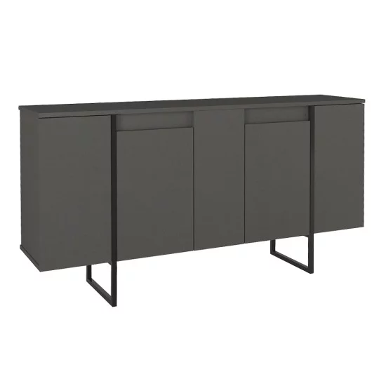 Μπουφές Orontes  χρώμα ανθρακί 160x35,2x80εκ.