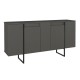 Μπουφές Orontes  χρώμα ανθρακί 160x35,2x80εκ.