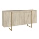 Μπουφές Orontes  χρώμα travertine - χρυσό 160x35,2x80εκ.