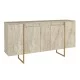 Μπουφές Orontes  χρώμα travertine - χρυσό 160x35,2x80εκ.