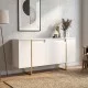 Μπουφές Orontes  χρώμα λευκό - χρυσό 160x35,2x80εκ.