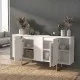 Μπουφές Orontes  χρώμα λευκό - χρυσό 160x35,2x80εκ.