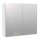 Καθρέπτης μπάνιου με ντουλάπι Nisa Megapap από μελαμίνη χρώμα λευκό 60x15x60εκ. - 0213510