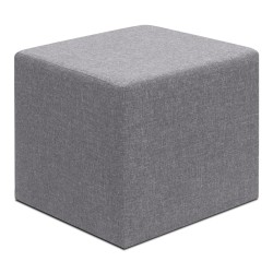 Σκαμπώ Linda  υφασμάτινο χρώμα γκρι 40x40x40εκ. Σκαμπώ Linda  υφασμάτινο χρώμα γκρι 40x40x40εκ.