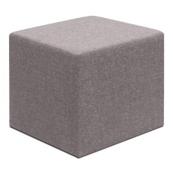 Σκαμπώ Linda  υφασμάτινο χρώμα καφέ 40x40x40εκ. Σκαμπώ Linda  υφασμάτινο χρώμα καφέ 40x40x40εκ.