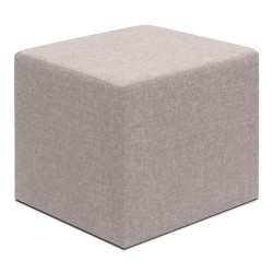 Σκαμπώ Linda  υφασμάτινο χρώμα μπεζ 40x40x40εκ. Σκαμπώ Linda  υφασμάτινο χρώμα μπεζ 40x40x40εκ.