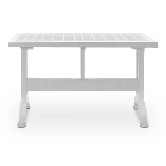 Τραπέζι πολυπροπυλενίου Callan  χρώμα λευκό 140x80x73εκ.
