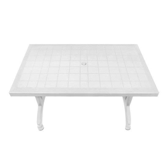 Τραπέζι πολυπροπυλενίου Callan χρώμα λευκό 140x80x73εκ. Τραπέζι πολυπροπυλενίου Callan χρώμα λευκό 140x80x73εκ.