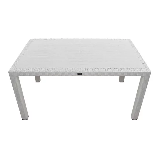 Τραπέζι πολυπροπυλενίου Kalan χρώμα λευκό 150x90x75εκ. Τραπέζι πολυπροπυλενίου Kalan χρώμα λευκό 150x90x75εκ.