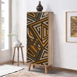Παπουτσοθήκη - Ντουλάπι Soho  χρώμα sonoma 50x38x135εκ.