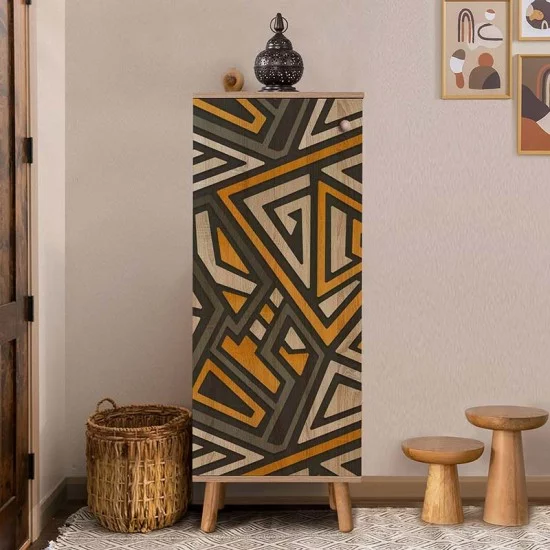 Παπουτσοθήκη - Ντουλάπι Soho  χρώμα sonoma 50x38x135εκ.