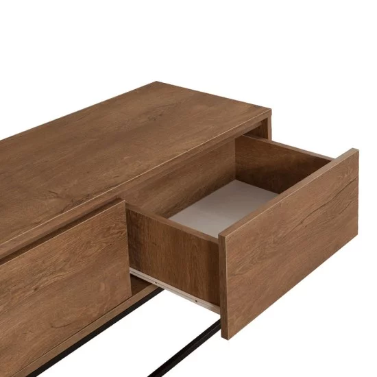 Έπιπλο τηλεόρασης Amedeo  χρώμα καρυδί 180x40x50εκ.