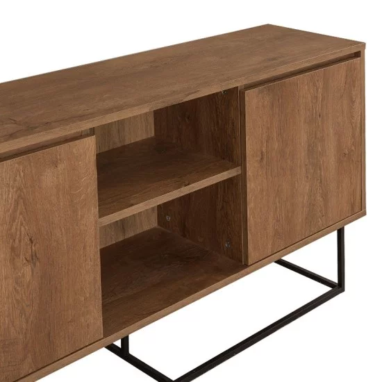 Μπουφές Amedeo  χρώμα καρυδί 140x36x72εκ.