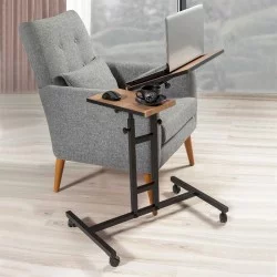 Τραπεζάκι βοηθητικό - laptop Frenk  πολυμορφικό χρώμα atlantic pine 67x45,5x62/87εκ.