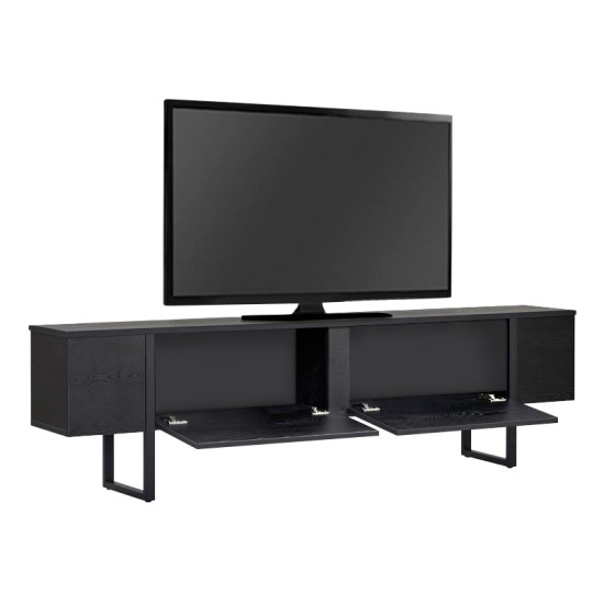 Έπιπλο τηλεόρασης Luxe  χρώμα black wood 180x30x50εκ.