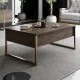 Τραπεζάκι σαλονιού Luxe χρώμα καρυδί - χρυσό 90x60x40εκ. Τραπεζάκι σαλονιού Luxe χρώμα καρυδί - χρυσό 90x60x40εκ.
