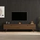 Έπιπλο τηλεόρασης Paris χρώμα καρυδί 160x25x35εκ. Έπιπλο τηλεόρασης Paris χρώμα καρυδί 160x25x35εκ.